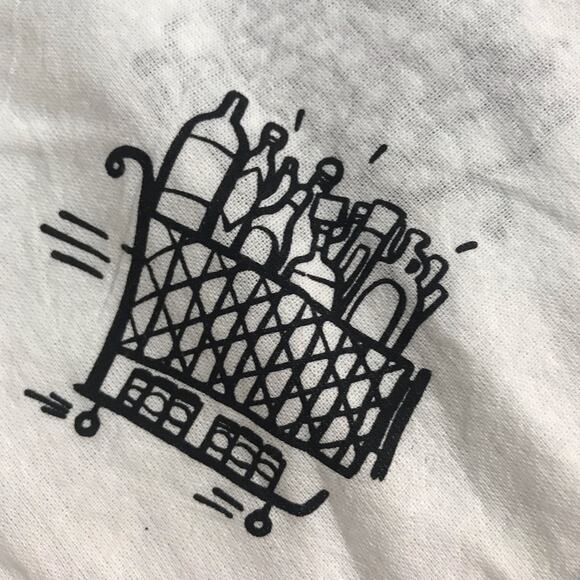 3/$20 Primitives By Kathy NWT White Cotton Black Graphic Dish Towel #101350 - Picture 9 of 9